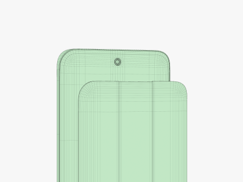 OPPO Reno 12 Astro Silver 3Dモデル