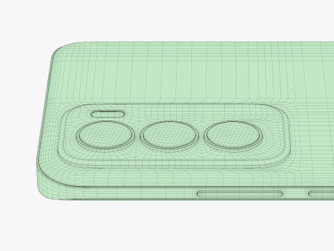 OPPO Reno 12 Astro Silver 3Dモデル