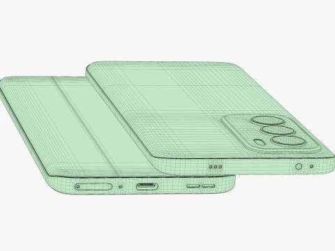 OPPO Reno 12 Astro Silver 3D Model