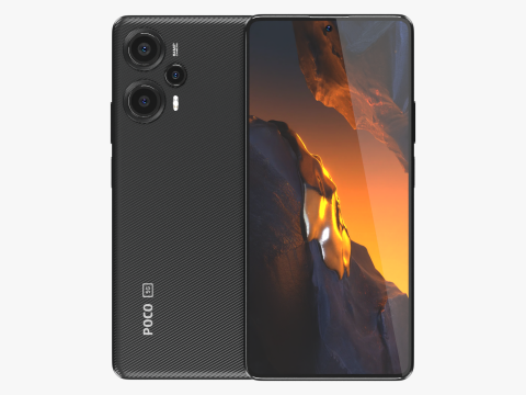 POCO F5 Black Modèle 3D