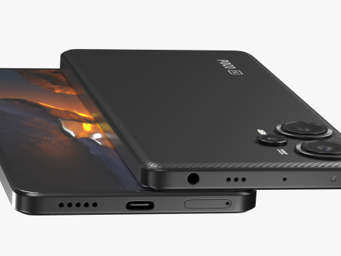 POCO F5 Black Modèle 3D