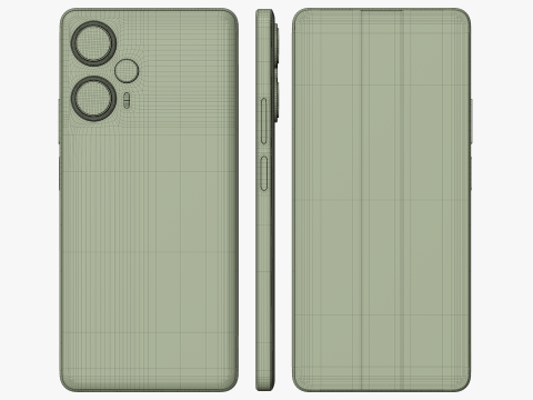 POCO F5 Black Modèle 3D