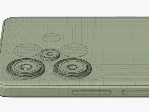 POCO F5 Black Modèle 3D