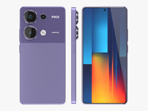 POCO M6 Pro Purple 3D 모델