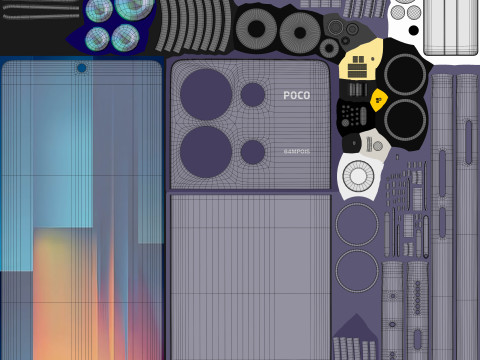 POCO M6 Pro Purple 3D 모델