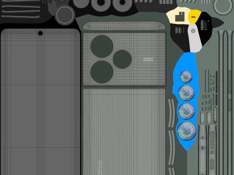 Realme GT 6 Razor Green 3D Model