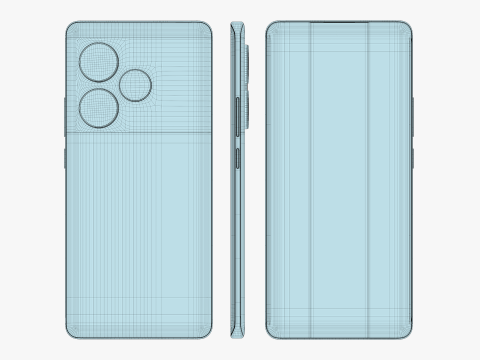 Realme GT 6 Razor Green 3D Model
