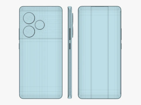 Realme GT 6 Razor Green 3D Model