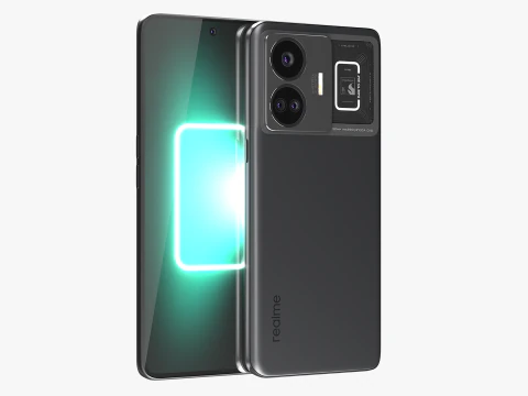 Realme GT Neo 5 Preto Modelo 3D