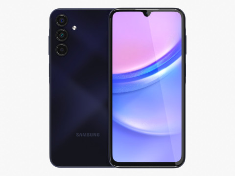 Samsung Galaxy A15 Blue Black 3D Model