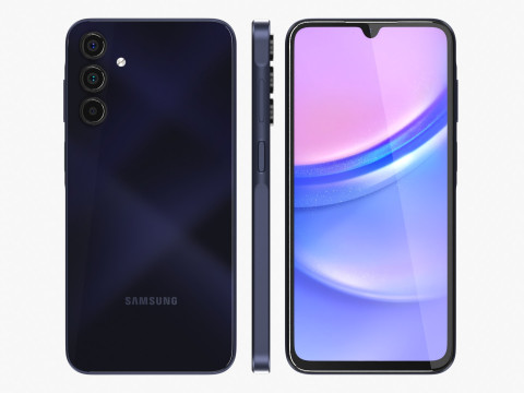 Samsung Galaxy A15 Blue Black 3D Model