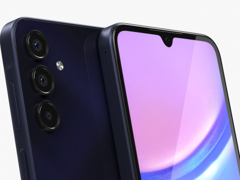 Samsung Galaxy A15 Blue Black 3D Model
