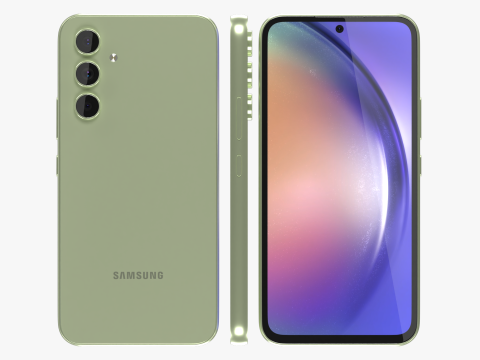 Samsung Galaxy A54 Lime 3D Model