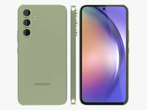 Samsung Galaxy A54 Lime 3D Model