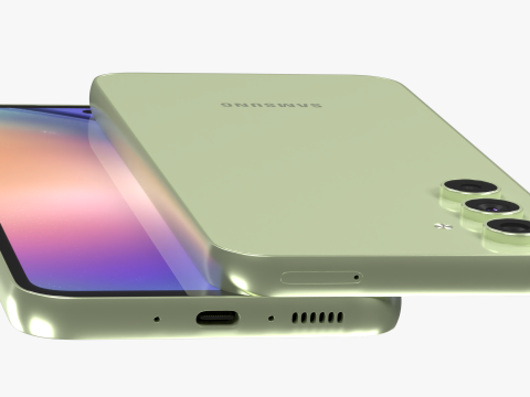 Samsung Galaxy A54 Lime 3D Model