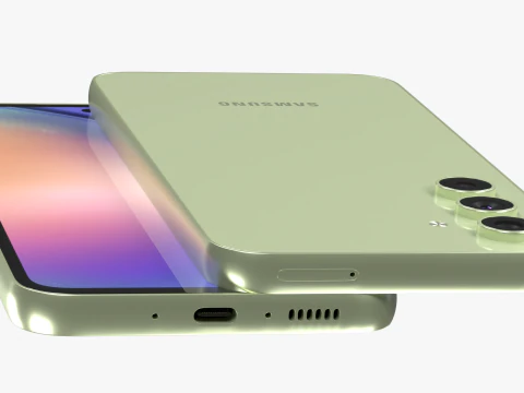 Samsung Galaxy A54 Lime 3D Model