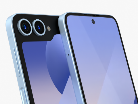 Samsung Galaxy Z Flip 6 Blue 3D-Modell