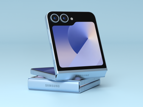 Samsung Galaxy Z Flip 6 Blue 3D-Modell