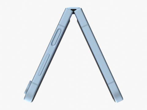 Samsung Galaxy Z Flip 6 Blue 3D-Modell
