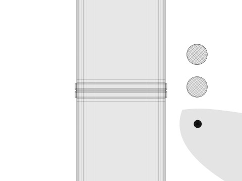 Samsung Galaxy Z Flip 6 Blue 3D-Modell