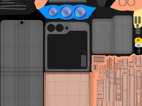 Samsung Galaxy Z Flip 6 Modello 3D
