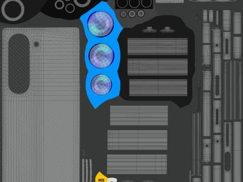 Samsung Galaxy Z Fold 6 3D Model