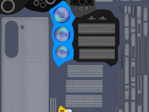 Samsung Galaxy Z Fold 6 3D Model