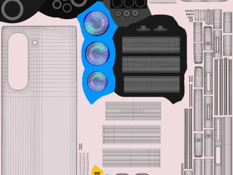 Samsung Galaxy Z Fold 6 3D Model