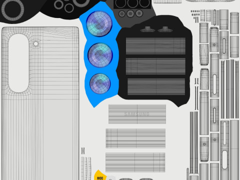 Samsung Galaxy Z Fold 6 3D Model