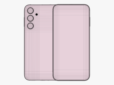 Samsung Galaxy M35 Gray 3D Модель