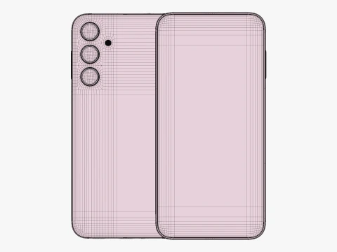 Samsung Galaxy M35 Gray 3D Model