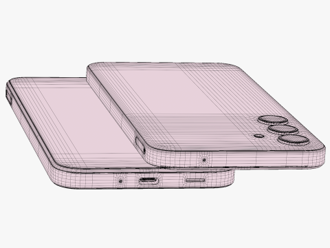 Samsung Galaxy M35 Gray 3D Модель