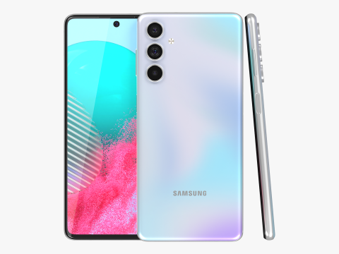 Samsung Galaxy M54 Silver 3Dモデル