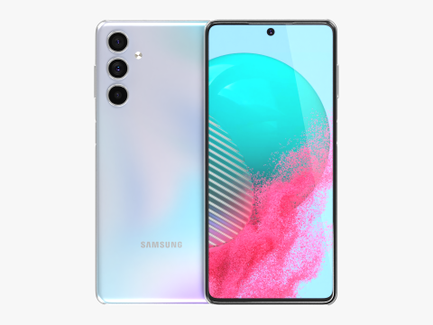 Samsung Galaxy M54 Silver 3D Model
