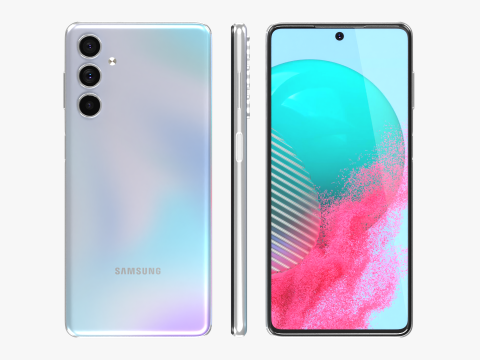 Samsung Galaxy M54 Silver 3D Model