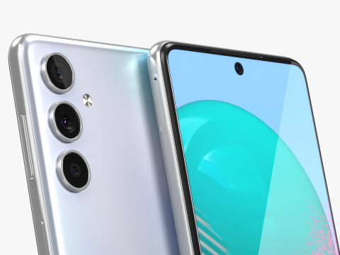 Samsung Galaxy M54 Silver 3D Model