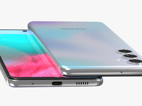 Samsung Galaxy M54 Silver 3D Model