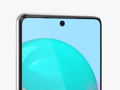 Samsung Galaxy M54 Silver 3D Model