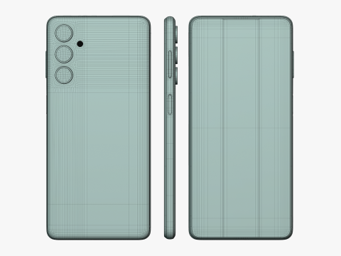 Samsung Galaxy M54 Silver 3D Model