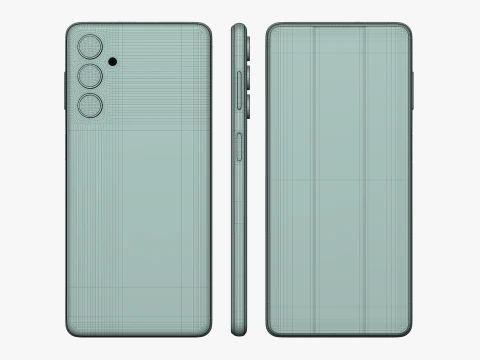 Samsung Galaxy M54 Silver 3D Model