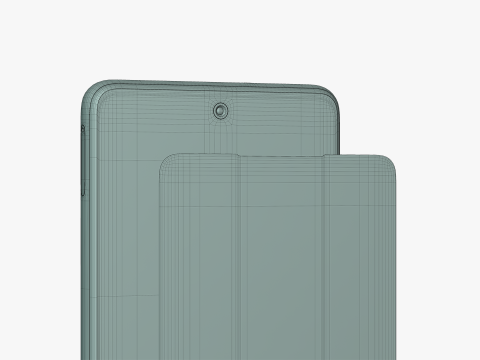 Samsung Galaxy M54 Silver 3D Model