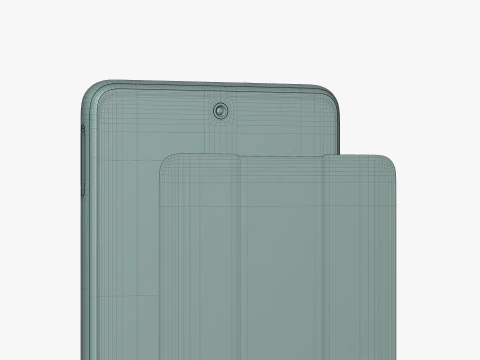 Samsung Galaxy M54 Silver 3D Model