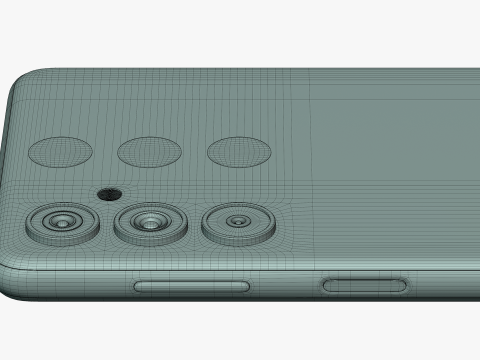 Samsung Galaxy M54 Silver 3D Model