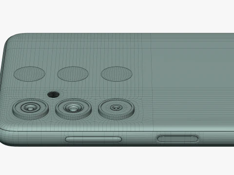 Samsung Galaxy M54 Silver 3D Model