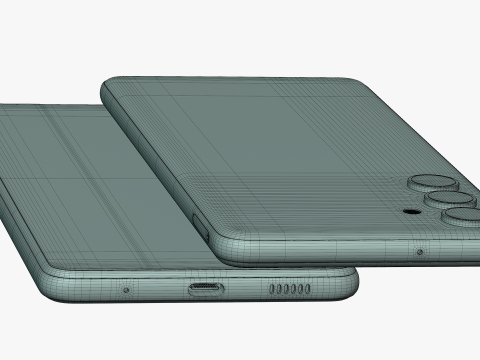 Samsung Galaxy M54 Silver 3D Model
