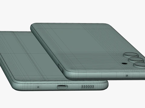 Samsung Galaxy M54 Silver 3D Model