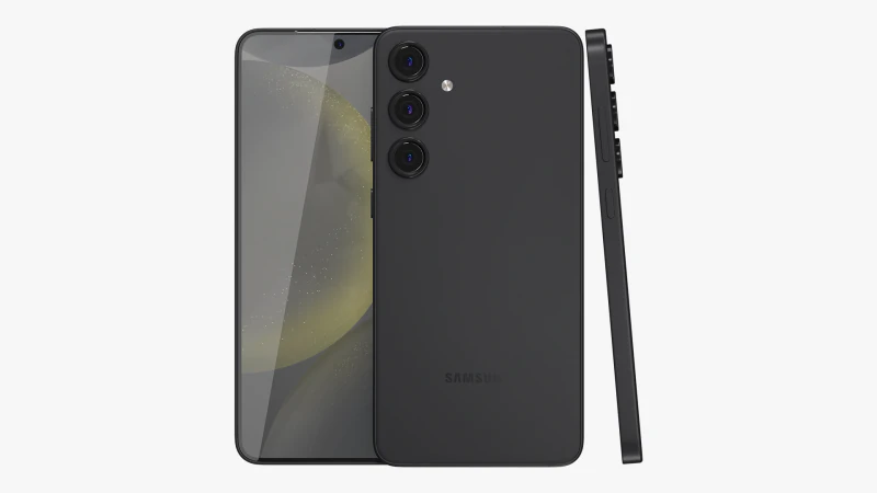 Samsung Galaxy S24 Plus Black 3D Model .c4d .max .obj .3ds .fbx .stl .blend 