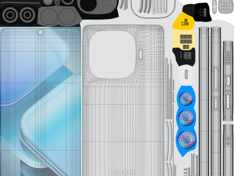 Vivo iQOO Z9 Turbo Black Modelo 3D