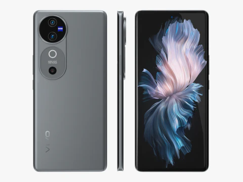 Vivo V40 Stellar Silver 3D Model