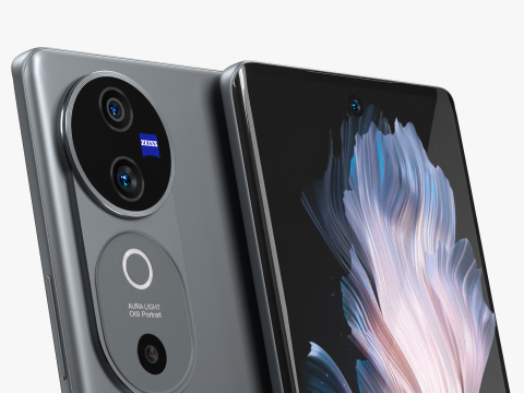 Vivo V40 Stellar Silver 3D-Modell